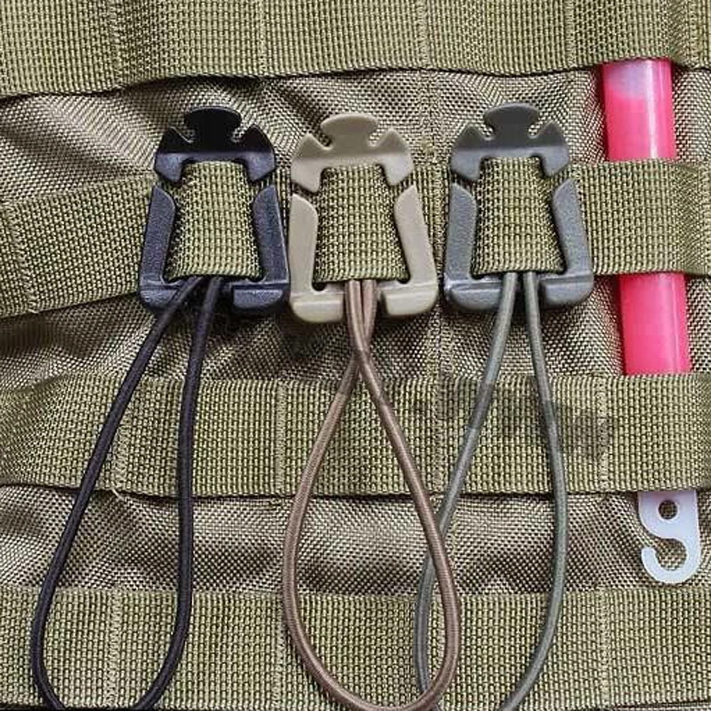 Outdoor Adventure Backpack - 1/2/5 個バックパックバックルクランプカラビナサバイバルギアツールカラビナクリップ屋外ナイロンキャンプバッグハンガーフックワイルドハイキング