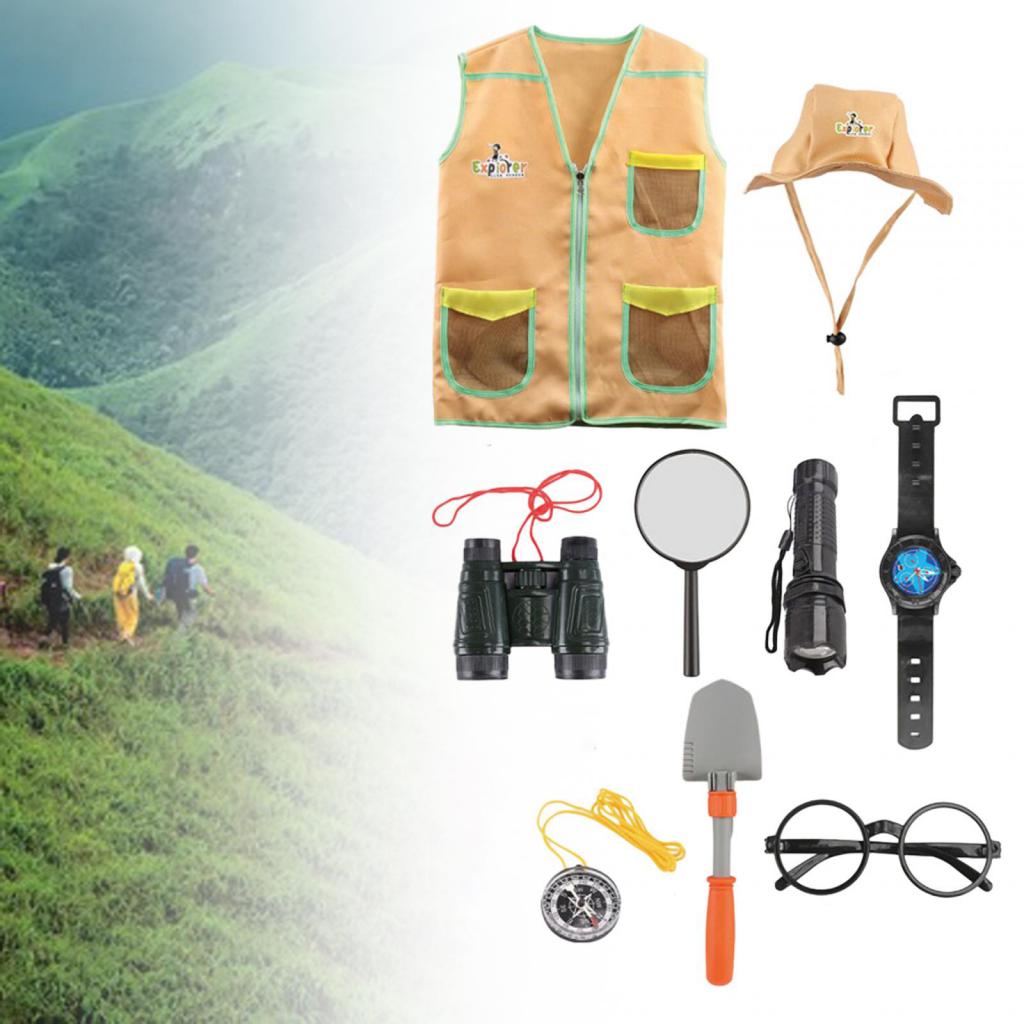 Outdoor Adventure Kit For Kids - キッズアウトドアアドベンチャーキット キッズアウトドア探検アドベンチャーキット ドレスアップロールエクスプローラーコスチュームセット 子供用