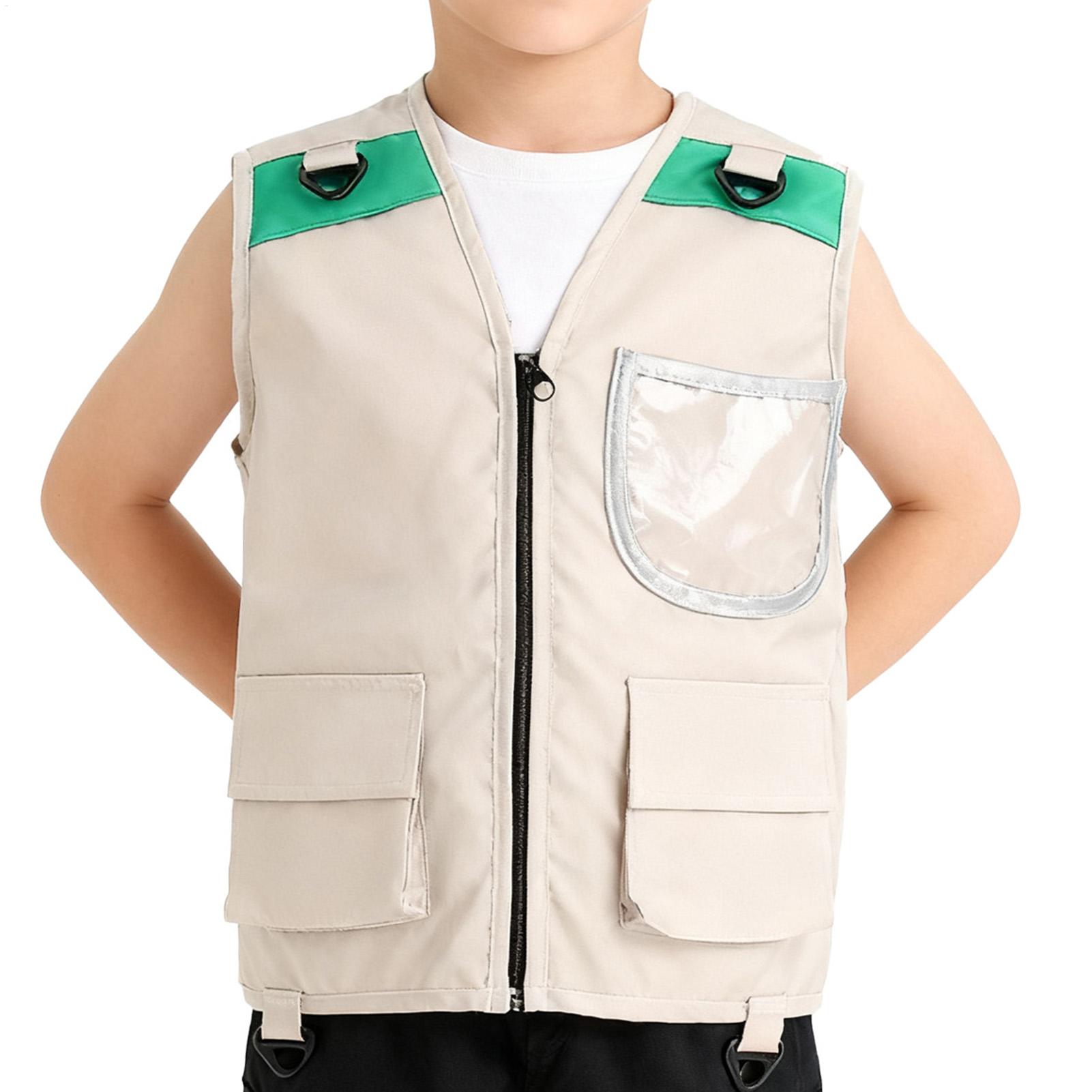Outdoor Adventure Kit For Kids - キッズエクスプローラーベストコスチューム サファリカーゴベスト 男の子用アウトドアアドベンチャーキット 幼児用ドレスアップごっこ遊びコスチューム