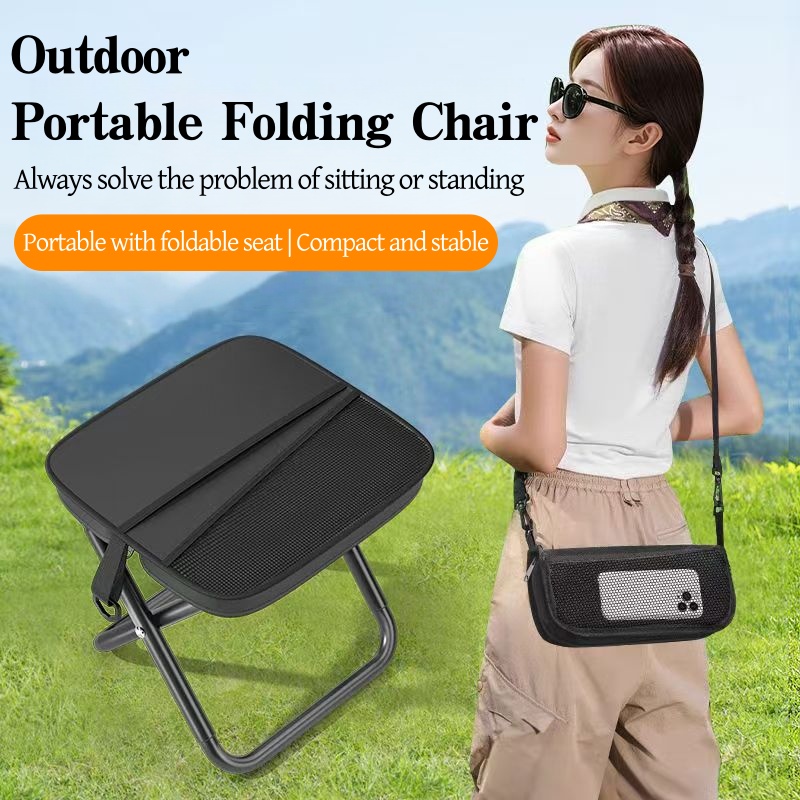 Outdoor Adventure Backpack - 5T ポータブル折りたたみバックパックスツール軽量キャンプ釣りピクニックチェアアウトドアアウトドアアドベンチャーシートハイキング旅行用