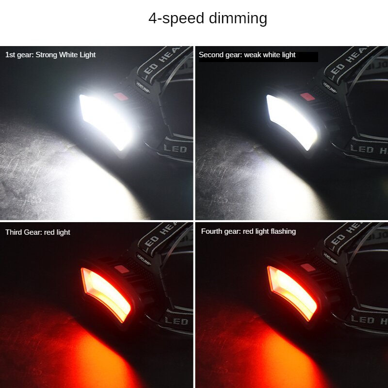 COB LED ヘッドランプ USB 充電式赤白光釣りヘッド - Outdoor Adventure Zone のレビューと価格