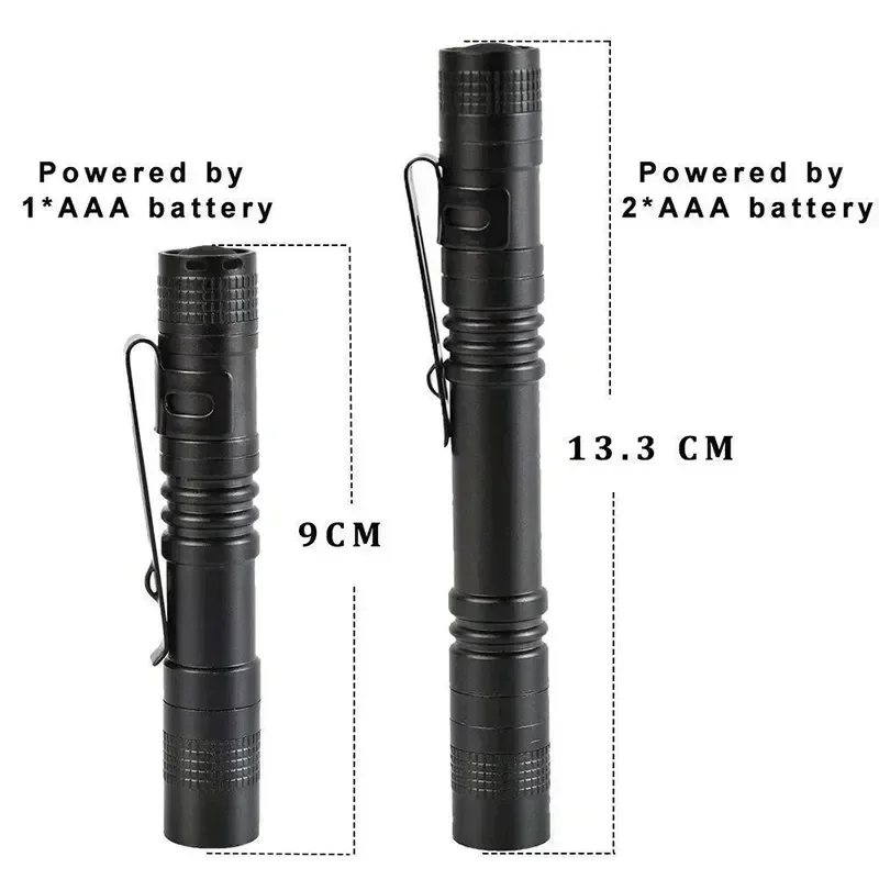 ミニポータブル LED ペンライト クリップ付き 超高輝度  - Outdoor Adventure Trips のレビューと価格