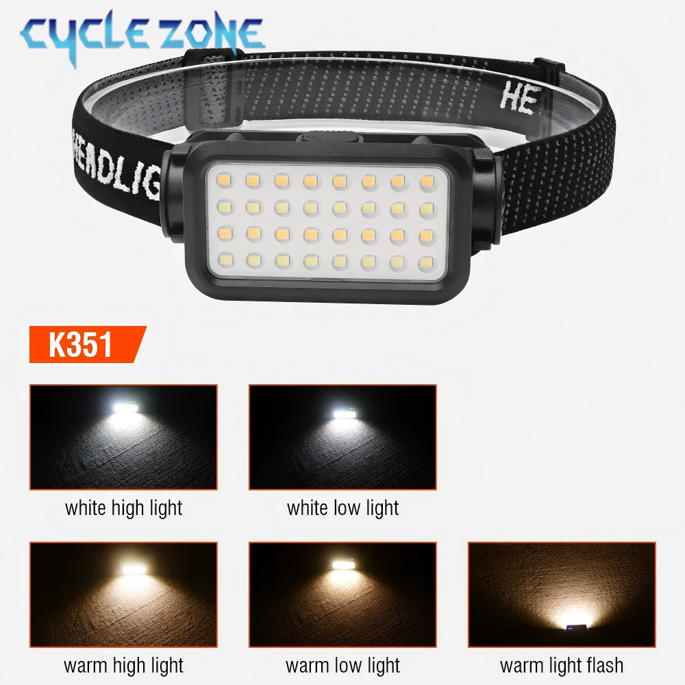強力なヘッドランプ Type-C 充電ヘッドライト 5 モー - Outdoor Adventure Zone のレビューと価格