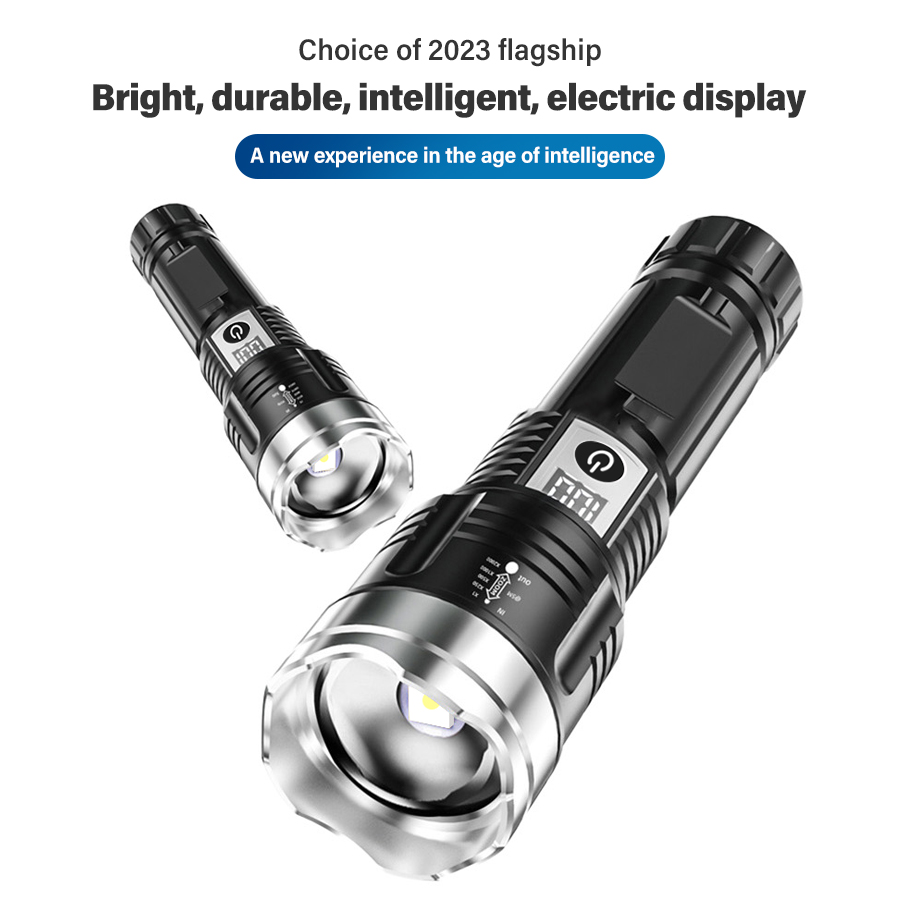 ハイパワー 200000LM LED 懐中電灯内蔵バッテリー - Outdoor Adventure Trips のレビューと価格