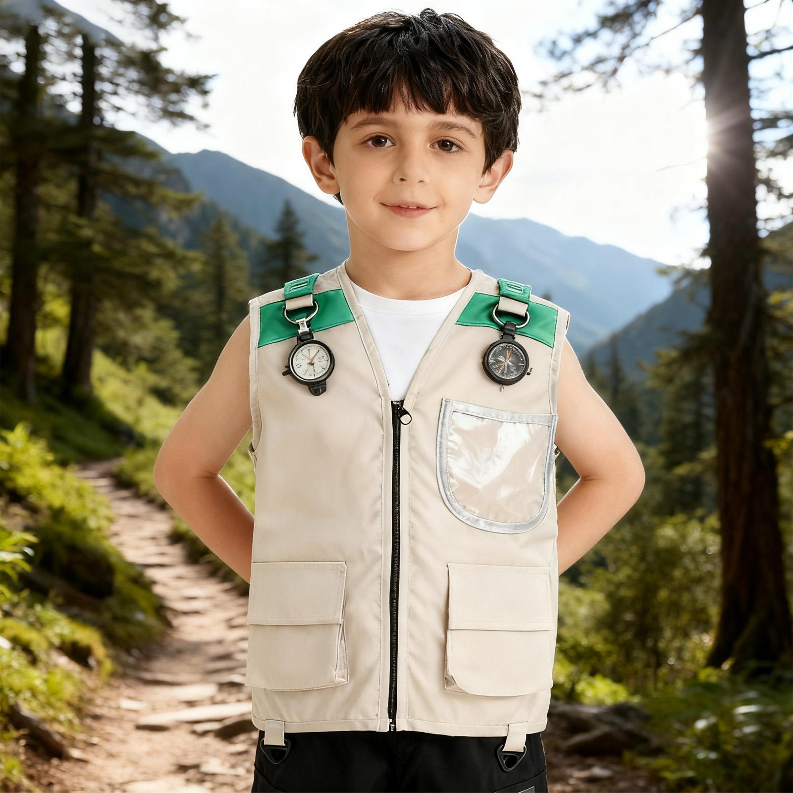 キッズエクスプローラーベストコスチューム サファリカーゴベス - Outdoor Adventure Kit For Kids のレビューと価格