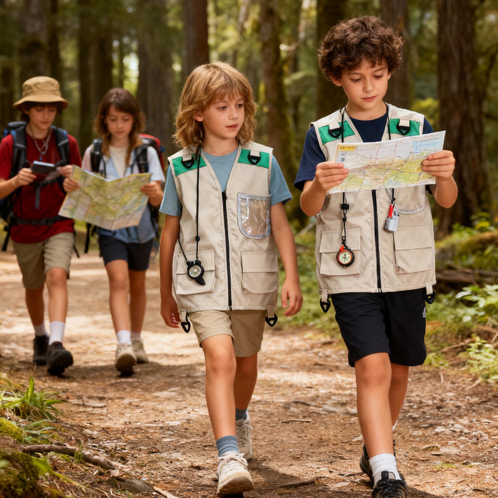 キッズエクスプローラーベストコスチューム サファリカーゴベス - Outdoor Adventure Kit For Kids のレビューと価格