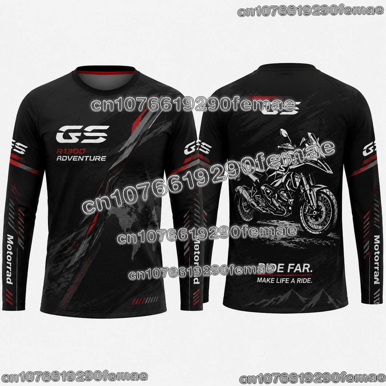 2027 R1300GS 長距離バイクツーリングTシャツ ア - Outdoor Adventure Outfit のレビューと価格