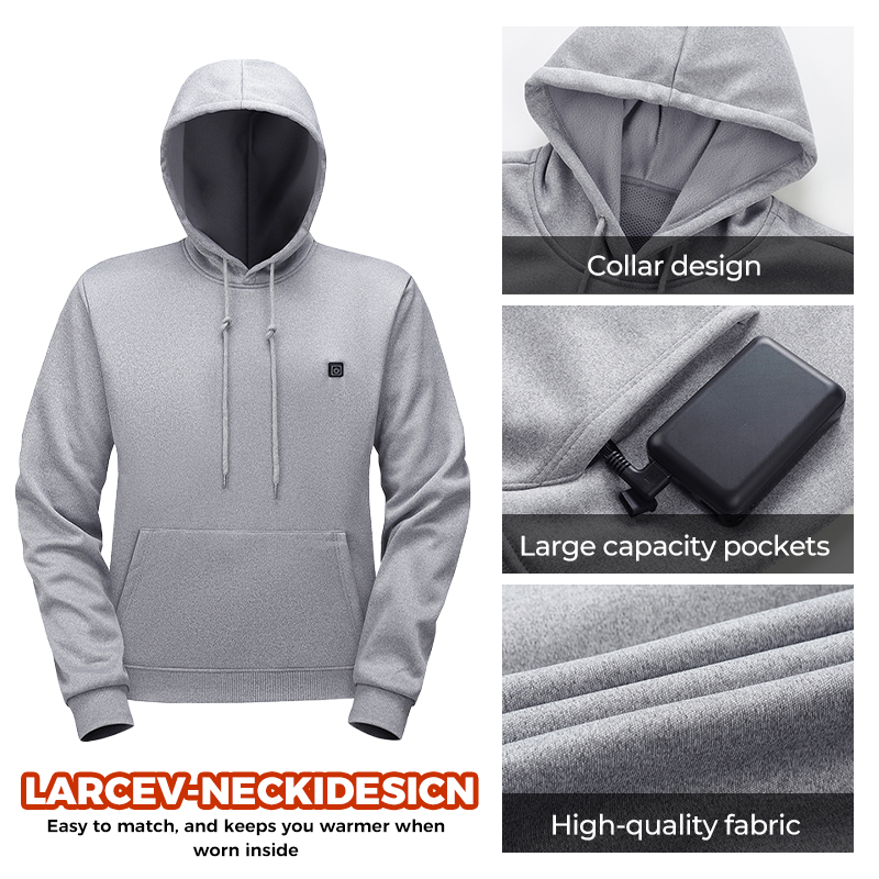 男女兼用5ゾーン加熱スウェットシャツ、急速加熱、USB電源、 - Outdoor Adventure Zone のレビューと価格