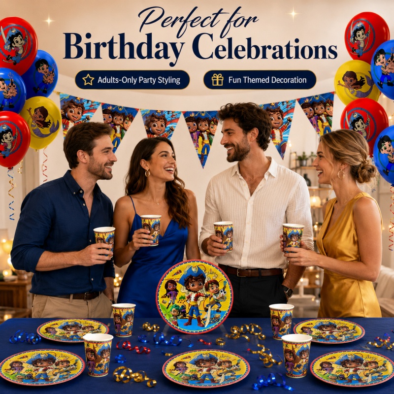 サントィアゴ・オブ・ザ・シーズ 誕生日パーティー装飾 ピクニ - Outdoor Adventure Birthday Party のレビューと価格