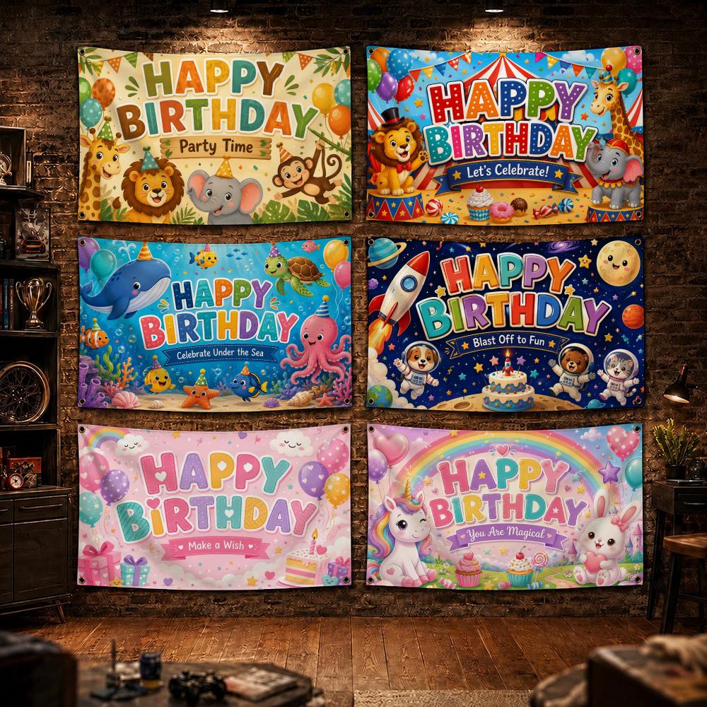 冒険テーマの誕生日パーティー用フラッグ、寝室用フラッグ、家の - Outdoor Adventure Birthday Party のレビューと価格