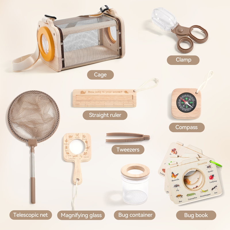 子供用アウトドア探検キット 昆虫と葉っぱの認知探求おもちゃ  - Outdoor Adventure Kit For Kids のレビューと価格