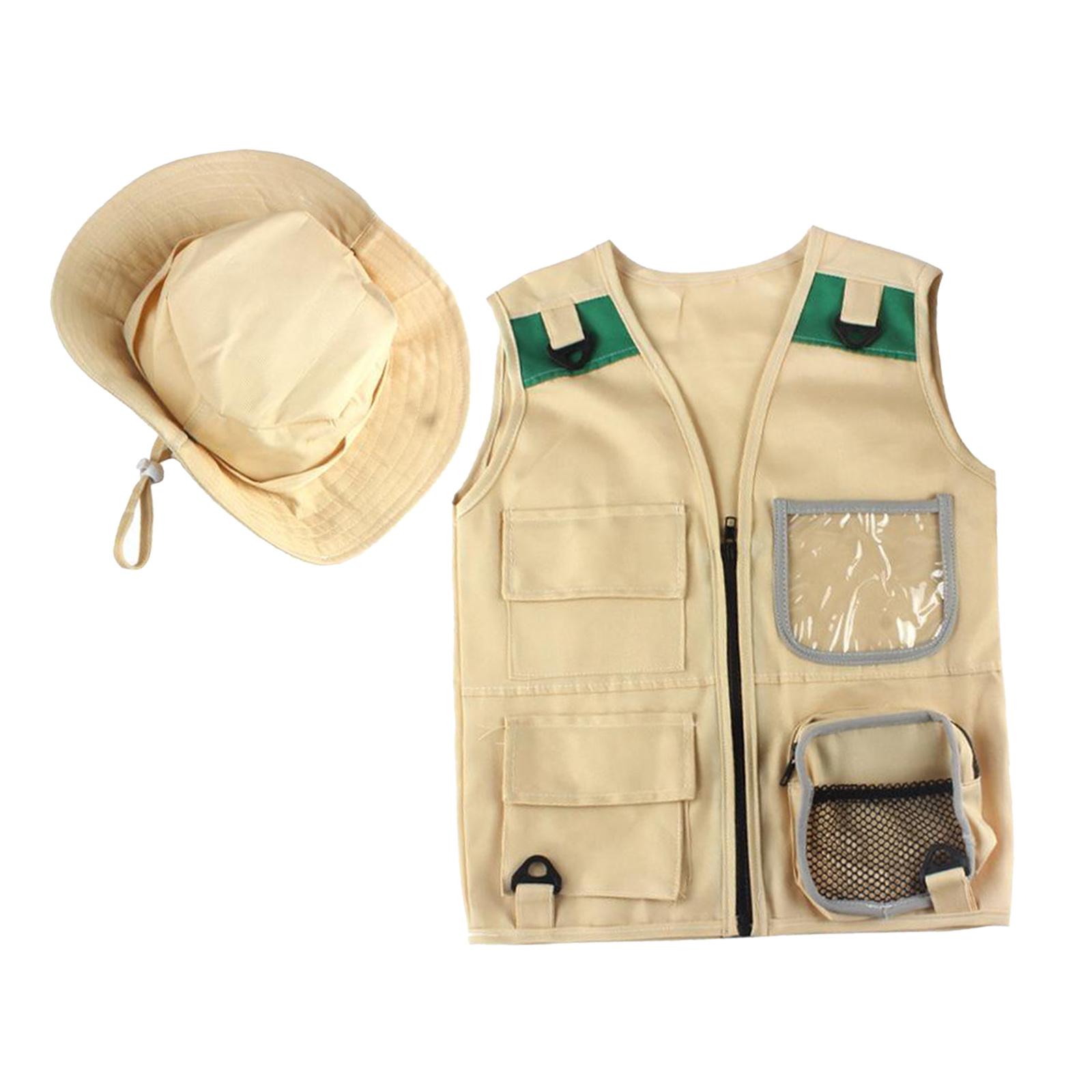 安全なキッズ屋外エクスプローラーキット、カーゴベストと帽子セ - Outdoor Adventure Kit For Kids のレビューと価格
