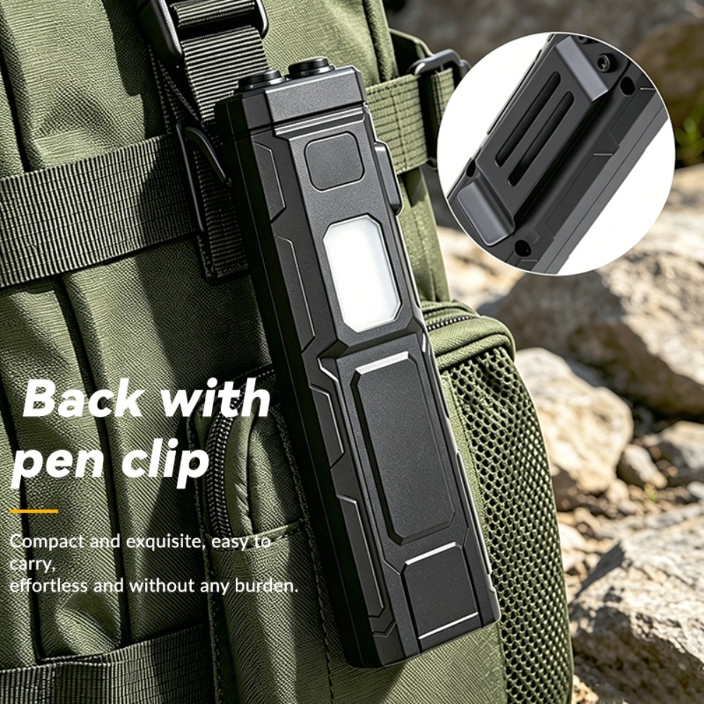 COB LED EDC懐中電灯 ペンクリップ付きポケットトー - Outdoor Adventure Trips のレビューと価格