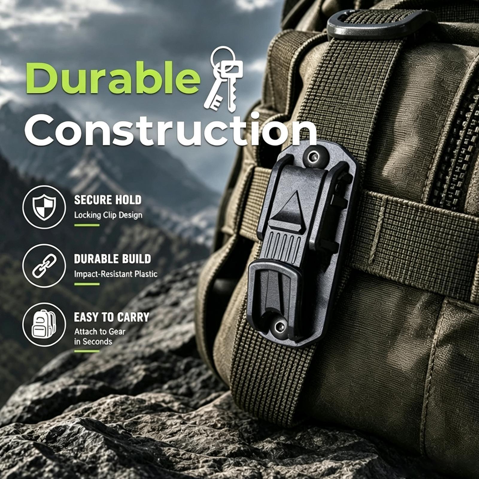 ベルトクリップ、頑丈なバックパック用カラビナ、キーチェーンフ - Outdoor Adventure Backpack のレビューと価格