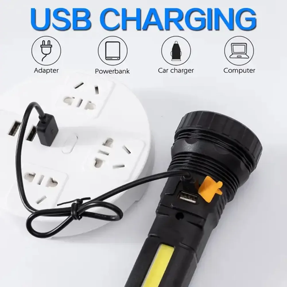 1PC 多機能ソーラー LED 懐中電灯屋外長距離トーチ緊急 - Outdoor Adventure Trips のレビューと価格