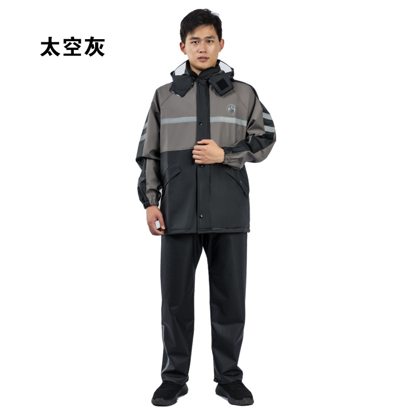 分割式レインスーツ 防水レインコートパンツセット 反射材付き - Outdoor Adventure Outfit のレビューと価格